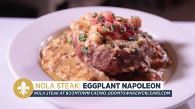 Mood for seafood: Eggplant Napoleon recipe from NOLA Steak
