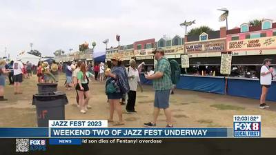 Rain in the forecast for second weekend of Jazz Fest